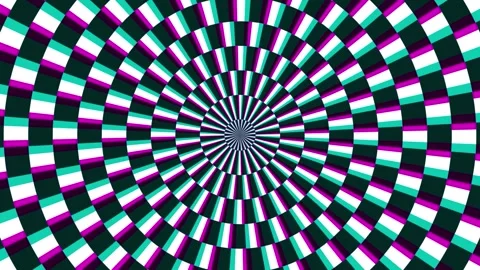 A spinning hypnotic abstract spiral loop Stock Footage 264575336