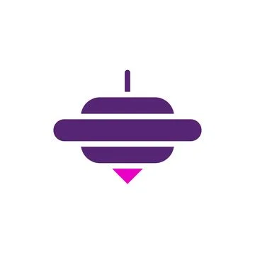 Spinning icon solid purple pink colour chinese new year symbol perfect. Stock Illustration