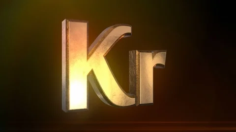 Spinning Krona Sign Stock Footage 87451024