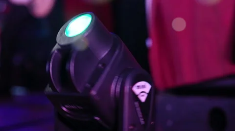 Spinning Light Bokeh Effect Stock Footage 33624561