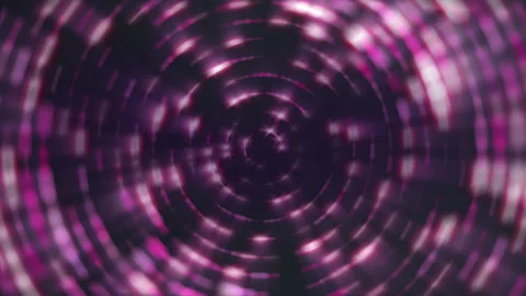 Spinning light circles pink 4K Stock Footage 254099474