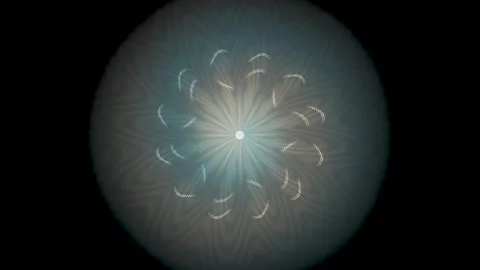 Spinning light pattern with circular motion and soft colors Stock Footage 337389135