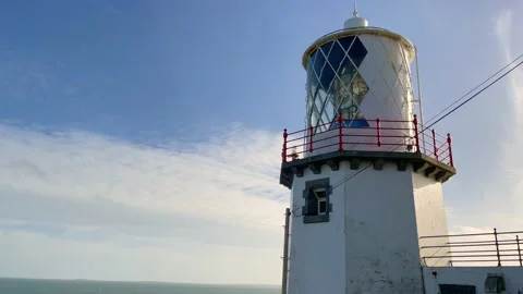 Spinning Lighthouse light Stock Footage 149525241