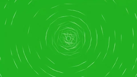 Spinning Lines In A Circular Rotational Motion Animated On Green Screen Stock Footage 240171392