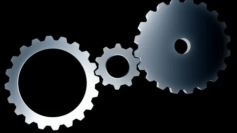 Spinning machine cogwheel Stock Footage 99444896