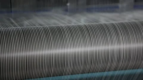 Spinning  machine collect cotton threads Stock Footage 11887842