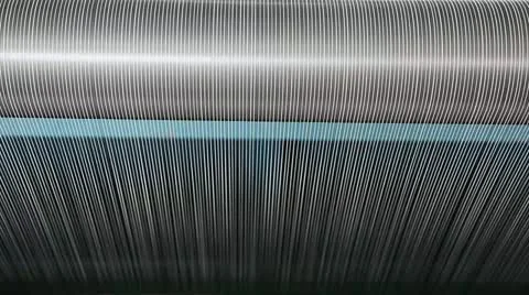 Spinning  machine collect cotton threads Stock Footage 11887844