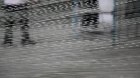 Spinning  machine collect cotton threads Stock Footage 11887890