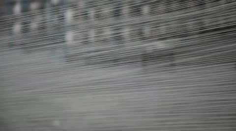 Spinning  machine collect cotton threads Stock Footage 11887980