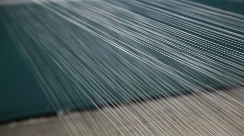 Spinning  machine collect cotton threads Stock Footage 11888006