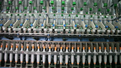 Spinning  machine collect cotton threads Stock Footage 32404668