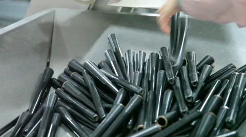 Spinning  machine collect cotton threads Stock Footage 32408411