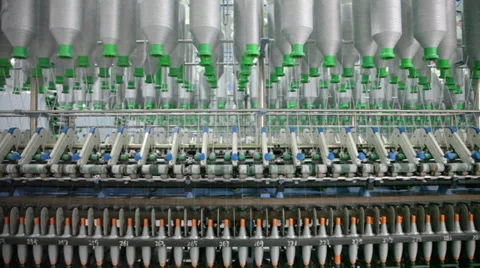 Spinning  machine collect cotton threads Stock Footage 32415983