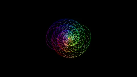Spinning magic vortex motion graphics with night background Stock Footage 145011129