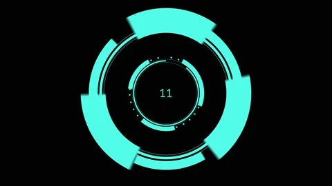 Spinning mechanism with a timer on the black background. Stock Footage 131167697