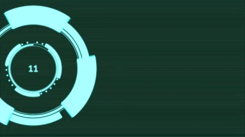 Spinning mechanism with a timer moving to the right. Stock Footage 131168636