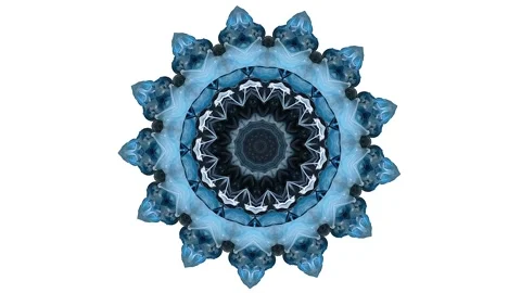 A spinning, mesmerizing kaleidoscope pattern Video stock 317796391
