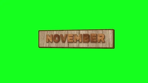 Spinning Month Wheel Animation Ending on September on Green Screen Stock Footage 345131765