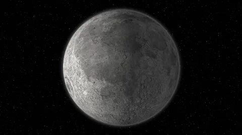 Spinning Moon Stock Footage 58280782