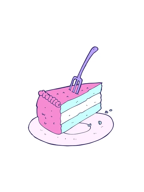 Spinning motion animation of cartoon cake Vídeos de archivo 324155335