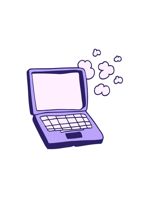 Spinning motion animation of cartoon computer Stock Footage 323596438