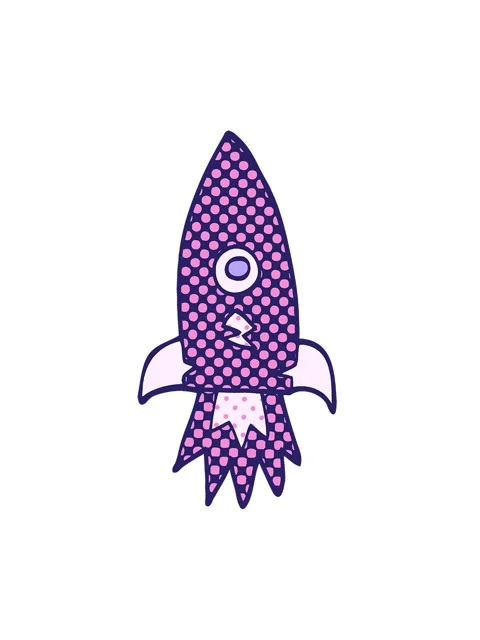 Spinning motion animation of cartoon doodle space rocket Stock Footage 324444265