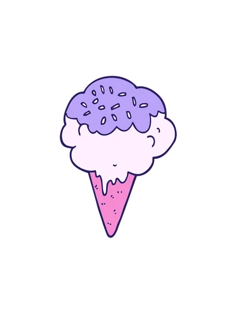 Spinning motion animation of cartoon ice cream Stock Footage 324079448
