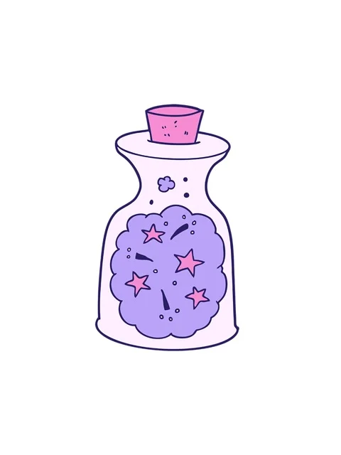 Spinning motion animation of cartoon magic potion Stock Footage 324466279