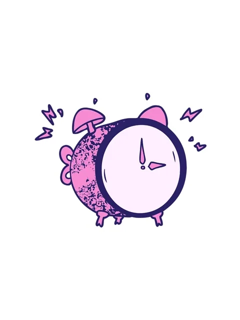 Spinning motion animation of cartoon ringing alarm clock Stock Footage 324468783