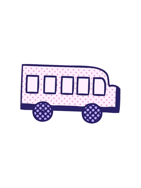 Spinning motion animation of comic book style cartoon of a school bus 스톡 동영상 324094803