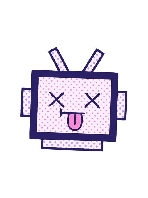 Spinning motion animation of comic book style cartoon of a robot head Stock Footage 324120104