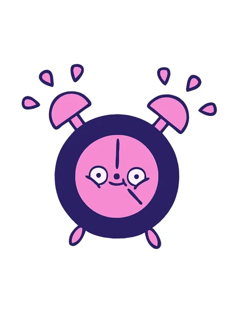 Spinning motion animation of a comic book style cartoon of a alarm clock Video stock 324200028