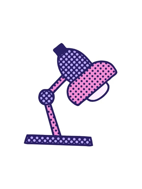 Spinning motion animation of comic book style cartoon of a table lamp Stock Footage 324213372