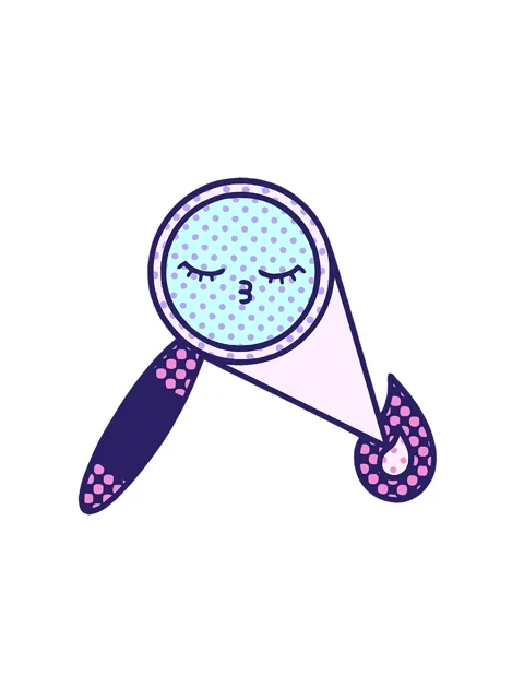 Spinning motion animation of comic book style cartoon of a magnifying glass Stock Footage 324248704