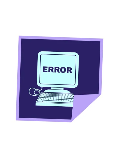 Spinning motion animation of computer error vector illustration square peel.. Stock Footage 324290281