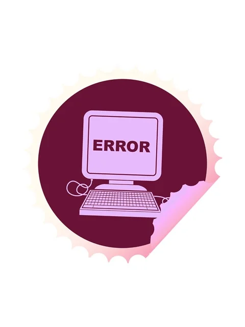 Spinning motion animation of computer error vector illustration circular pe.. Stock Footage 324342343