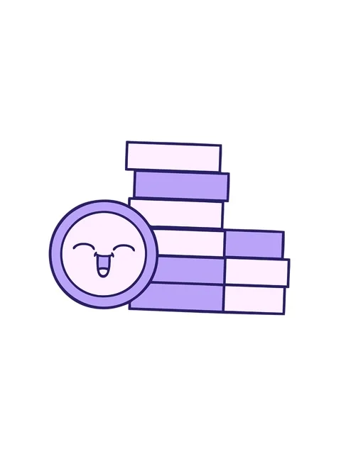 Spinning motion animation of a cute cartoon of a coins Stock Footage 324278750