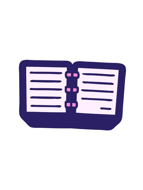 Spinning motion animation of cute cartoon of a stack of diaries Stock Footage 324315756