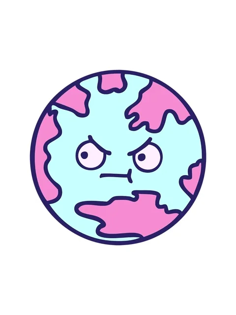 Spinning motion animation of cute cartoon of a planet earth Stock Footage 324321405