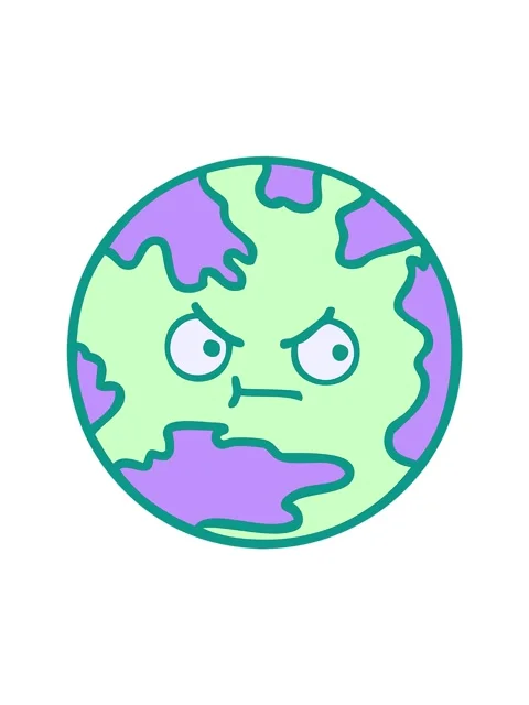 Spinning motion animation of cute cartoon of a planet earth in bright glow .. Stock Footage 324401805