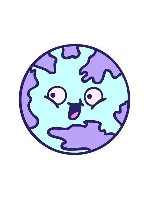 Spinning motion animation of cute planet earth Video stock 324157275