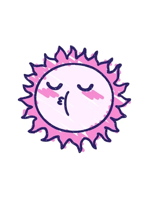 Spinning motion animation of Cute Sun Chalk Drawing Stock Footage 324223248