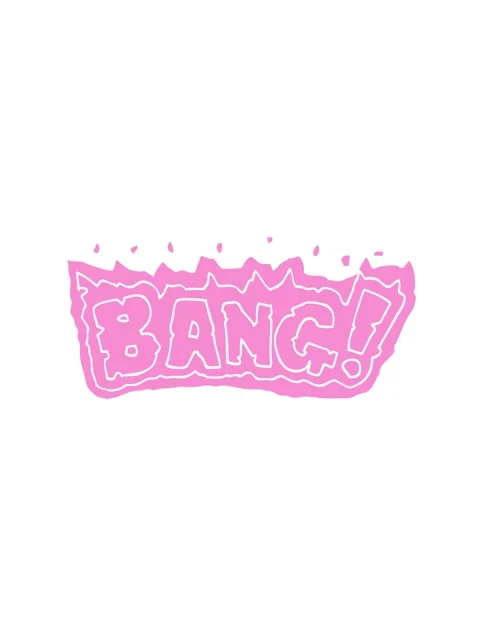 Spinning motion animation of doodle word bang Stock Footage 324041855