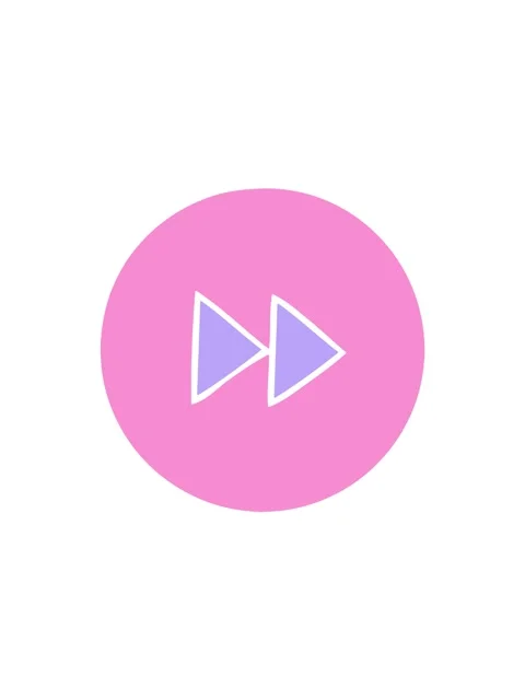 Spinning motion animation of flat symbol of a fast forward button icon Stock Footage 324169627