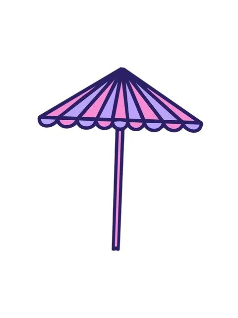 Spinning motion animation of a folding beach parasol 動画素材 324289246