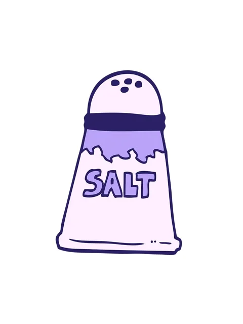 Spinning motion animation of hand drawn doodle style cartoon salt shaker Stock Footage 324216469