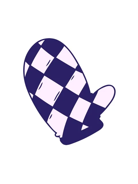 Spinning motion animation of hand drawn cartoon doodle of an oven glove Video stock 324464137
