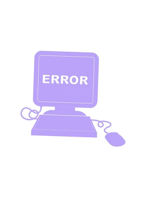 Spinning motion animation of illustration of a computer error icon Stock Footage 324372342