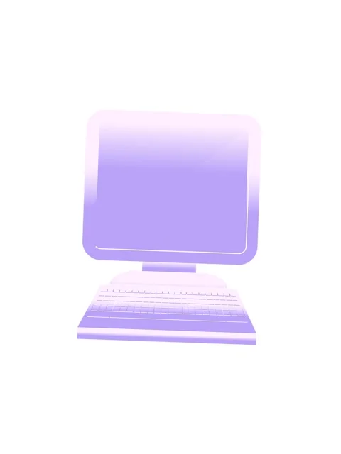 Spinning motion animation of illustration of a computer in flat colour Stock Footage 324416148