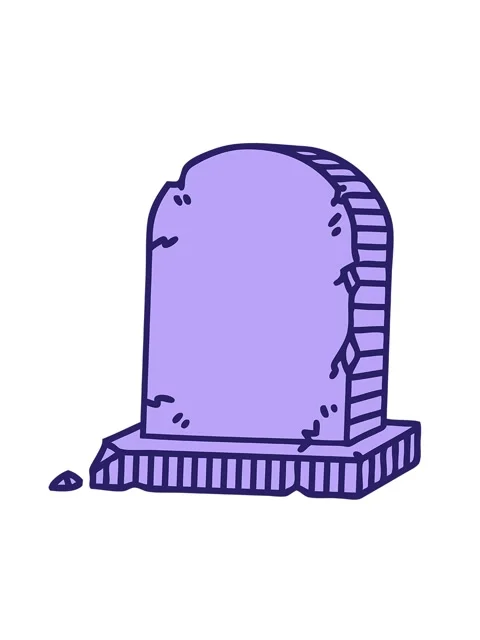 Spinning motion animation of image of a grave stone Stock Footage 324140112
